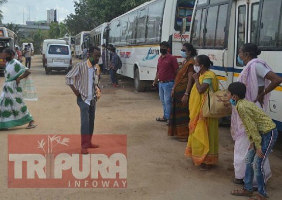 Public Sufferings Continue in Tripura as Bus Drivers on Strike on Day-2 seeking Passengers Fare Hikes and Other Demands 